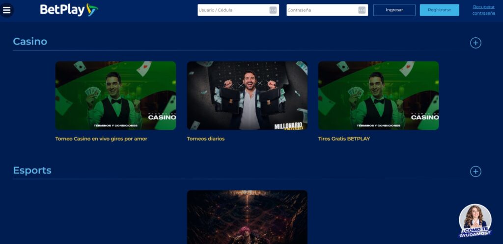 Promociones de casino de BetPlay: torneos de casino en vivo, torneos diarios y tiros gratis
